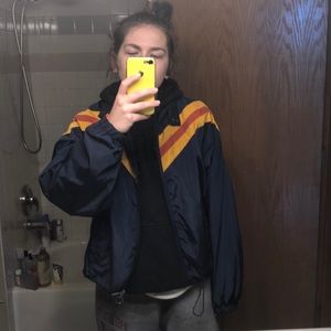 striped bomber jacket